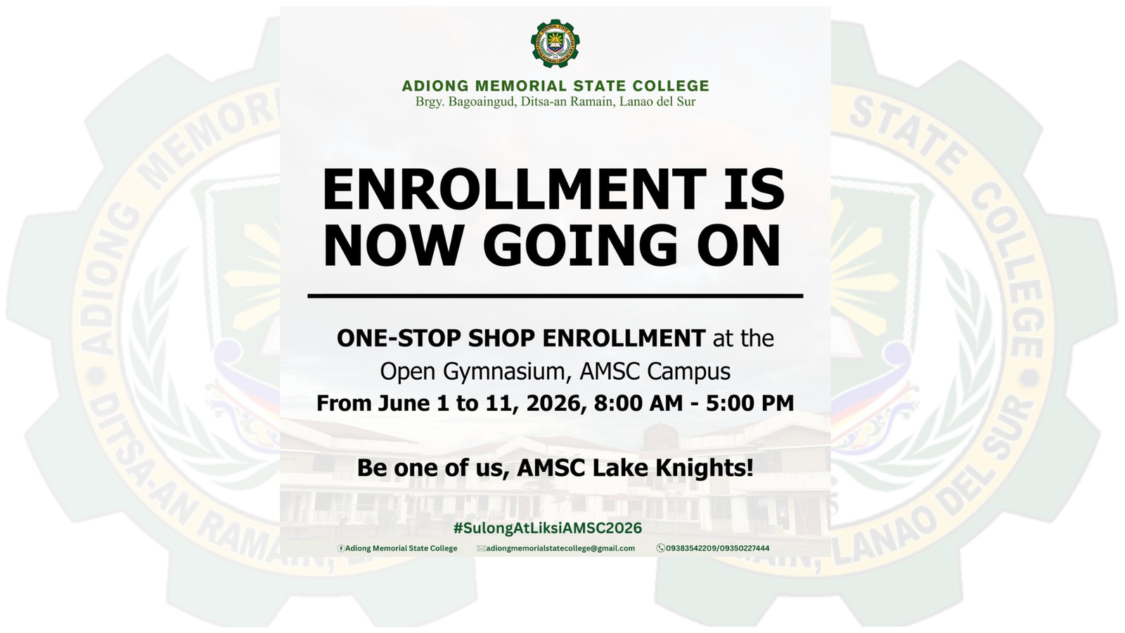 𝐄𝐧𝐫𝐨𝐥𝐥𝐦𝐞𝐧𝐭 𝐢𝐬 𝐧𝐨𝐰 𝐠𝐨𝐢𝐧𝐠 𝐨𝐧 𝐟𝐨𝐫 𝐀𝐜𝐚𝐝𝐞𝐦𝐢𝐜 𝐘𝐞𝐚𝐫 𝟐𝟎𝟐𝟔 – 𝟐𝟎𝟐𝟕